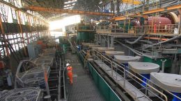Inside the processing facilities at Pan American Silver's Huaron mine in Peru. Credit: Pan American Silver.