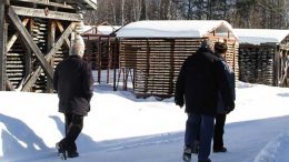 Touring the O'Brien gold project in north western Quebec. Credit: Radisson Mining Resources.