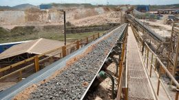 Conveying ore into the mill at Iamgold's Rosebel gold mine in Suriname. Photo by John Cumming.