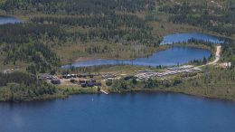 The exploration camp at Eastmain Resources’ Eau Claire gold project in Quebec. Credit: Eastmain Resources.