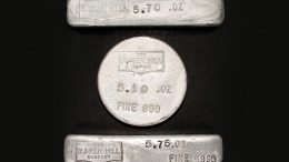 Silver bullion from the Bunker Hill mine. Credit: Bunker Hill Mining.
