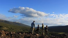 The Metallic Minerals field team at its Keno Hills project in Yukon. Credit: Metallic Minerals.