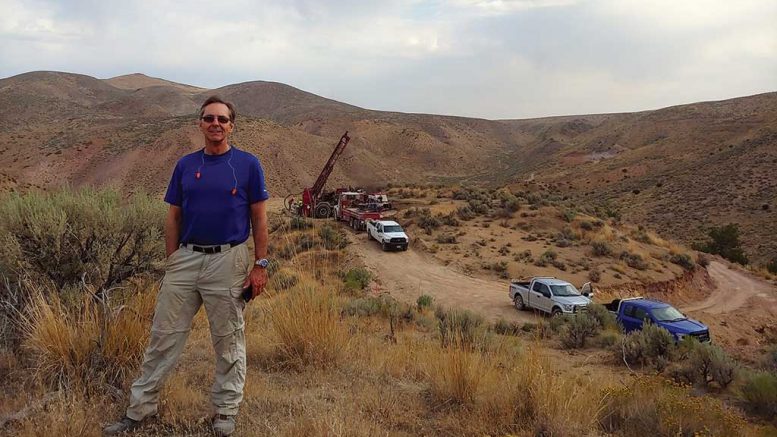 First Vanadium president and CEO Paul Cowley at the Carlin vanadium project in Nevada. Credit: First Vanadium.