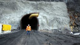 Premier Gold Mines president and CEO Ewan Downie in front of a portal at its 40%-owned South Arturo gold project in Elko County, Nevada. Credit: Premier Gold Mines.