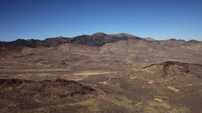 A drill rig on the Dark Star gold deposit at Gold Standard Ventures’ Railroad project in Nevada. Credit: Gold Standard Ventures.