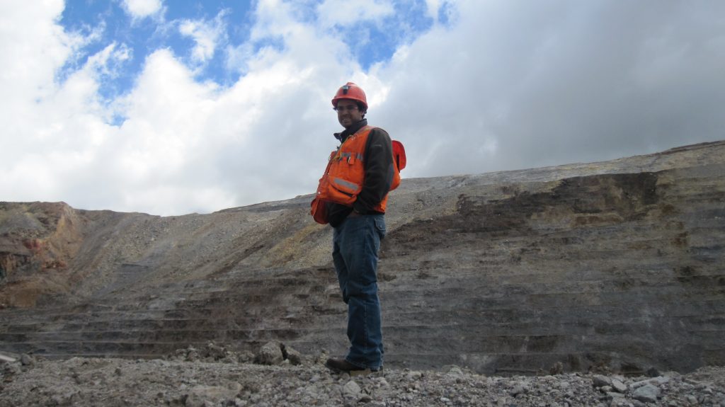 Jose Vizquerra at the Colquijirca mine in 2010. Courtesy: Jose Vizquerra.