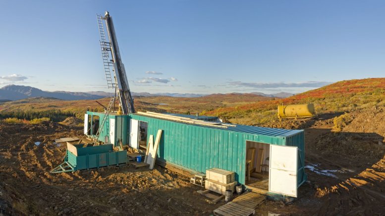 Diamond drilling in the main zone at the Red Chris mine. Photo Credi: Cas Sowa