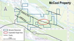 McLaren McCool gold project map