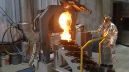 First gold pour at Magino