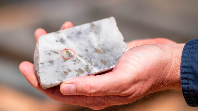 visible gold in core