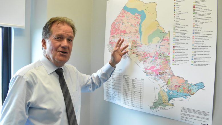 Ontario Mines Minister George Pirie