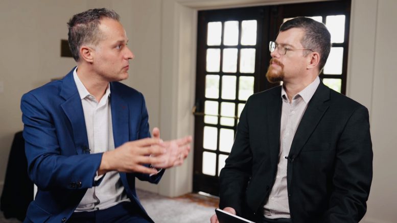 Abra Silver CEO John Miniotis with Lazenby