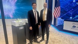 James Litinsky, Founder, Chairman, and CEO of MP Materials, with Bob Wilt, CEO of Ma’aden. (Image MP Materials)