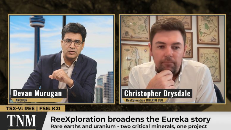 JV Video: ReeXploration adds uranium target at Eureka