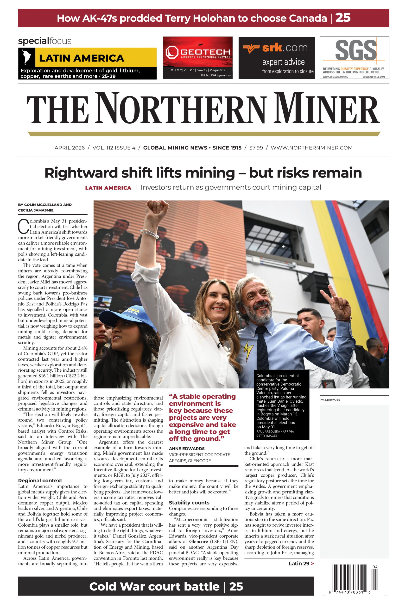 The Northern Miner April 2026 Vol 112 Issue 4