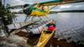 canoe, float plane, lake Adobe