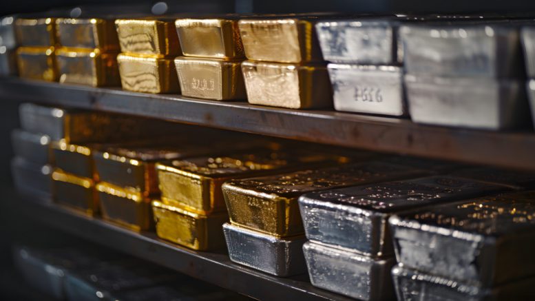 gold and silver bars